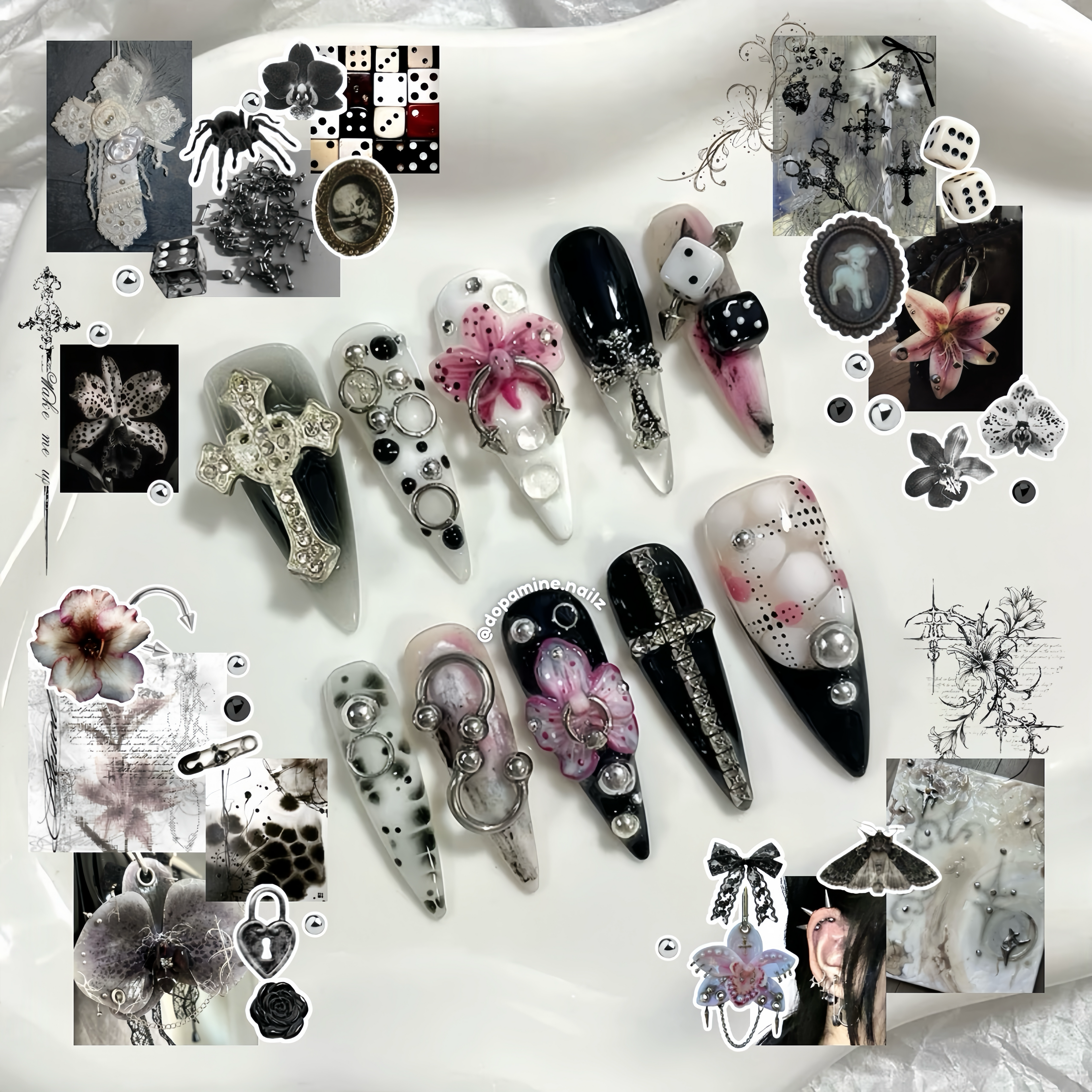 Dark Vibe Nails Art