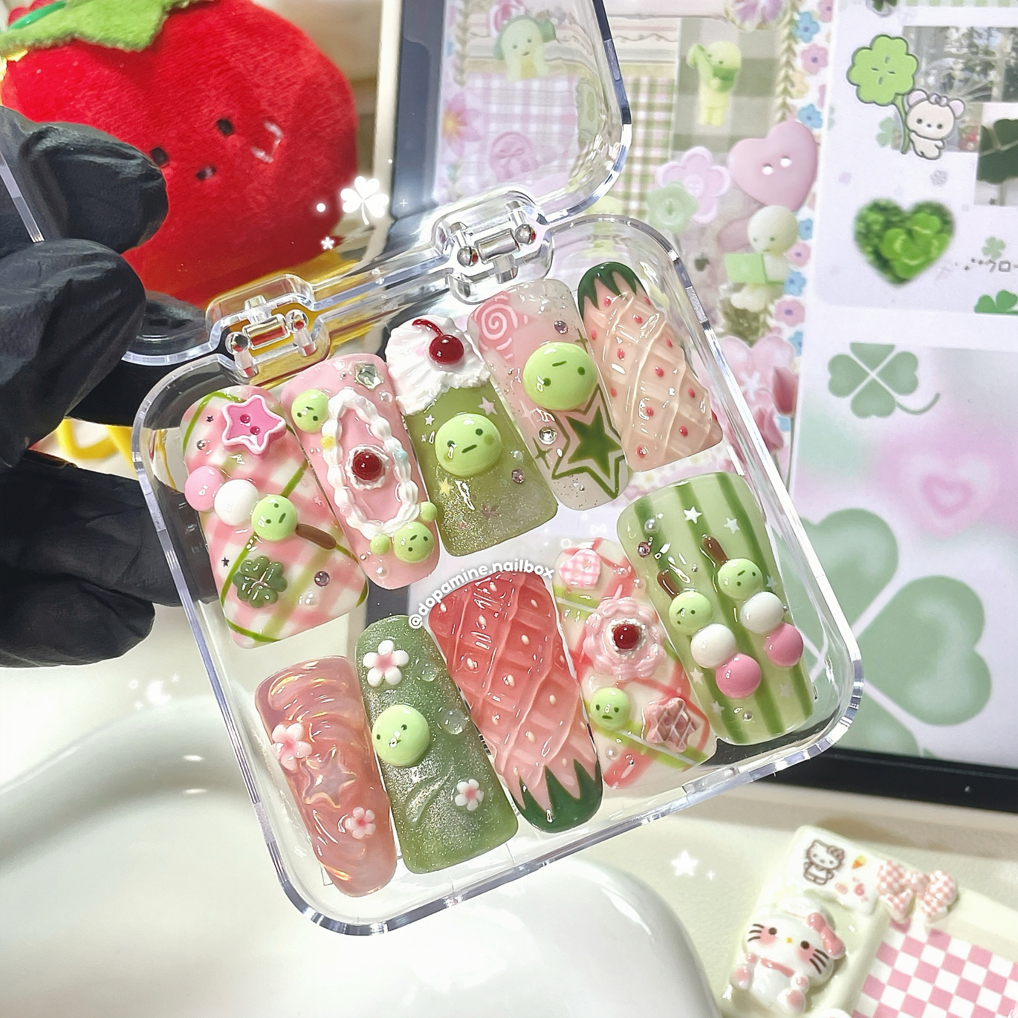 Smiski Strawberry Cake